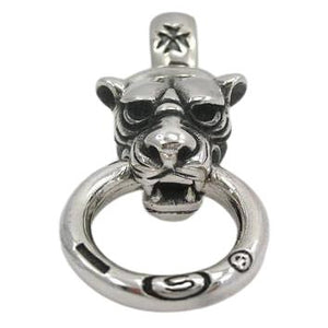 Pendentifs pour hommes tête de tigre en argent sterling