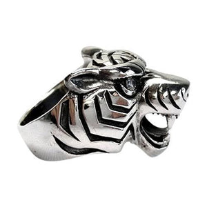 Sterling Silver Mens Tiger Rings