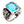 Load image into Gallery viewer, Blue Topaz Scottish Lion Rampant Mens Ring

