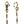Gothic Tribal Skull Gothic Geldbörsenkette aus Messing