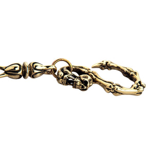 Gothic Tribal Skull Gothic Geldbörsenkette aus Messing