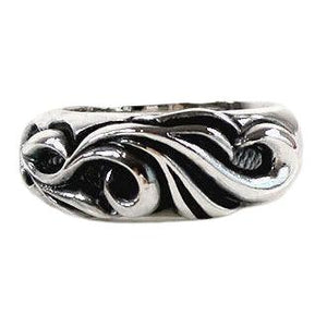 Anelli da uomo a fascia tribale in argento sterling