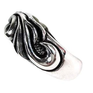 Anelli da uomo a fascia tribale in argento sterling