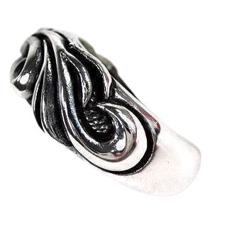 Tribal Sterling Silver Band Mens Rings