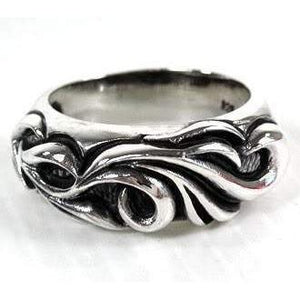 Anelli da uomo a fascia tribale in argento sterling