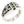 Load image into Gallery viewer, Sterling Silver Tribal Emerald Ring
