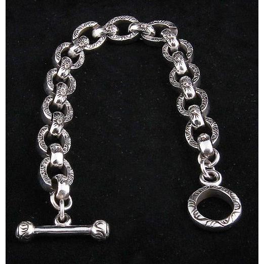 Tribal Loop Silver Chain Armband