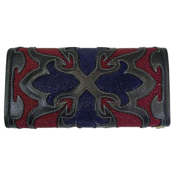 Stingray Leather Tribal Rider Tattoos Chain Wallets