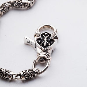 Tribal Roller Sterling Silver Wallet Chain