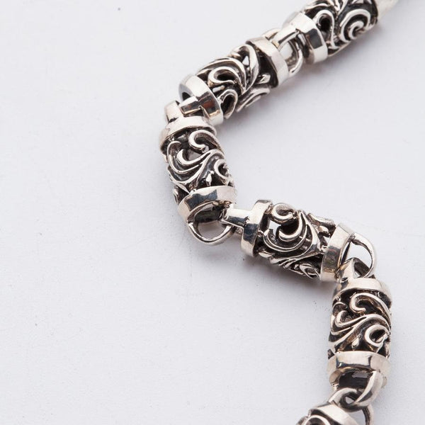 Tribal Roller Sterling Silver Wallet Chain