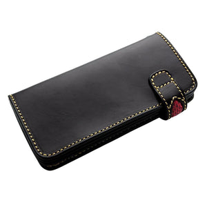 Tribal Star Red Snake Skin Biker Wallet
