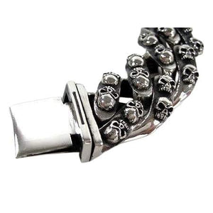 Tribal Sterling Silber Totenkopf Armband