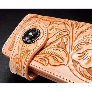 Turquoise Concho Biker Wallet