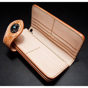 Turquoise Concho Biker Wallet