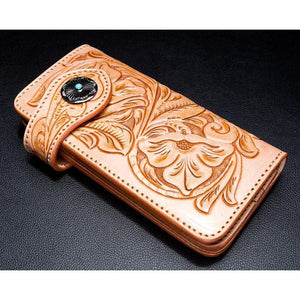 Turquoise Concho Biker Wallet