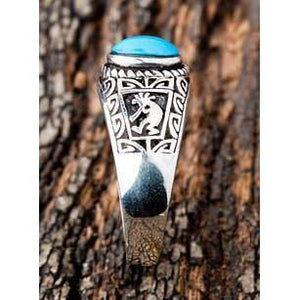 Ethnic Turquoise Sterling Silver Rings
