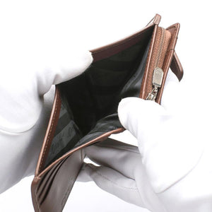 Portefeuilles pour femmes en peau de crocodile marron bicolore