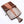 Portefeuilles pour femmes en peau de crocodile marron bicolore