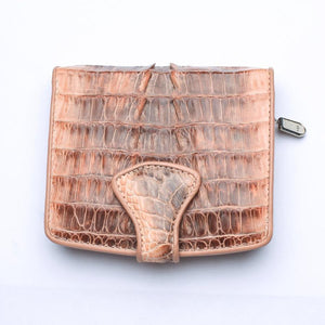 Portefeuilles Femme Twotone Old Rose Crocodile Skin