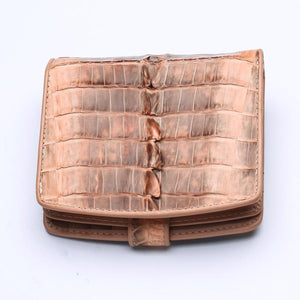 Portefeuilles Femme Twotone Old Rose Crocodile Skin