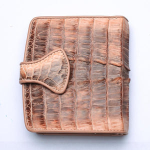 Portefeuilles Femme Twotone Old Rose Crocodile Skin