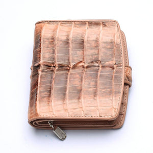 Portefeuilles Femme Twotone Old Rose Crocodile Skin
