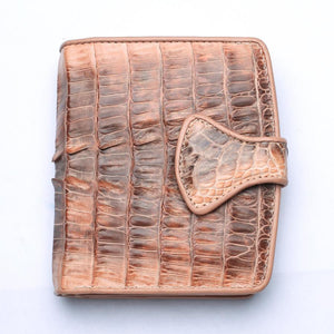Portefeuilles Femme Twotone Old Rose Crocodile Skin