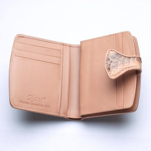 Portefeuilles Femme Twotone Old Rose Crocodile Skin