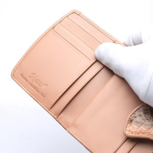 Portefeuilles Femme Twotone Old Rose Crocodile Skin