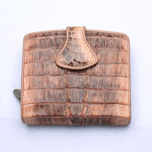 Portefeuilles Femme Twotone Old Rose Crocodile Skin