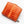 Portefeuilles pour femmes en peau de crocodile orange bicolore