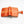 Portefeuilles pour femmes en peau de crocodile orange bicolore
