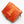 Portefeuilles pour femmes en peau de crocodile orange bicolore