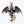 Загрузить изображение в программу просмотра галереи, Серебряное ожерелье с подвеской в виде готической летучей мыши-вампира
