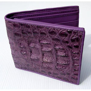 Violet Hornback Crocodile Mens Wallet