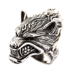 Sterling Silver Werewolf Ring