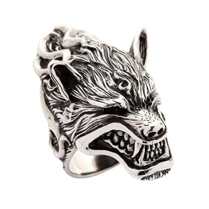 Sterling Silver Werewolf Ring