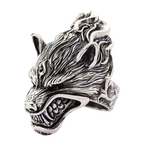 Sterling Silver Werewolf Ring