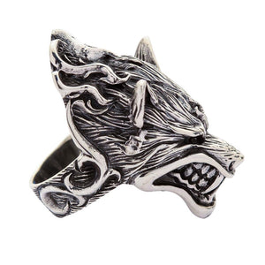 Sterling Silver Werewolf Ring