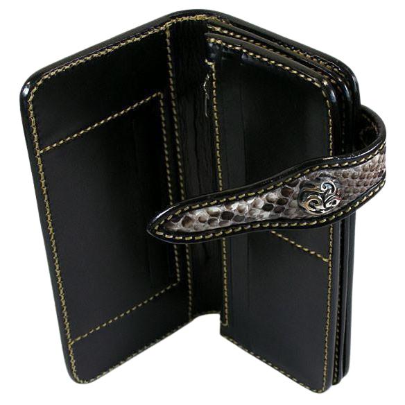 Genuine Snake Leather Western Cowboy Biker Wallet