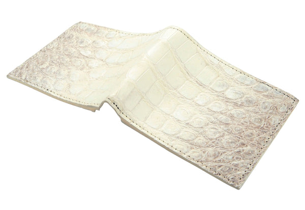 Genuine Ivory White Stomach Crocodile Wallet