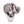 Anello con teschio scintillante e scintillante di cristallo