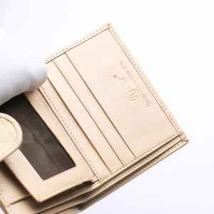 Portefeuilles Femme Peau De Queue De Crocodile Blanc Perle