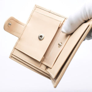 Portefeuilles Femme Peau De Queue De Crocodile Blanc Perle