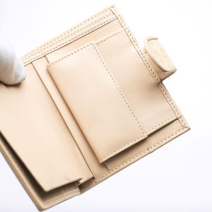 Portefeuilles Femme Peau De Queue De Crocodile Blanc Perle