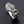 Anillo de plata con corazón alado de la paz, abertura trasera de la banda