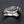 Anillo de plata con corazón alado de la paz, perfil del ala