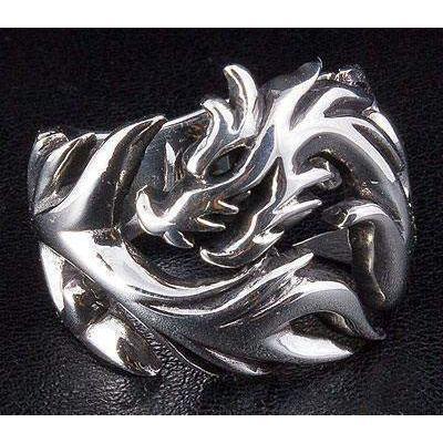 JAJAFOOK Men's Gothic Wolf Dragon Claw Ring - Stainless Steel, Silver Finish, Sizes 8-13, 17mm Width - View #5